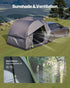 SUV Tent for Camping, 8FT L x 8FT W, Waterproof PU2000mm Spacious Double Layer Design for 5-8 Person, SUV Camping Tent with Mesh Windows, Includes Rainfly & Storage Bag, for Outdoor Activities