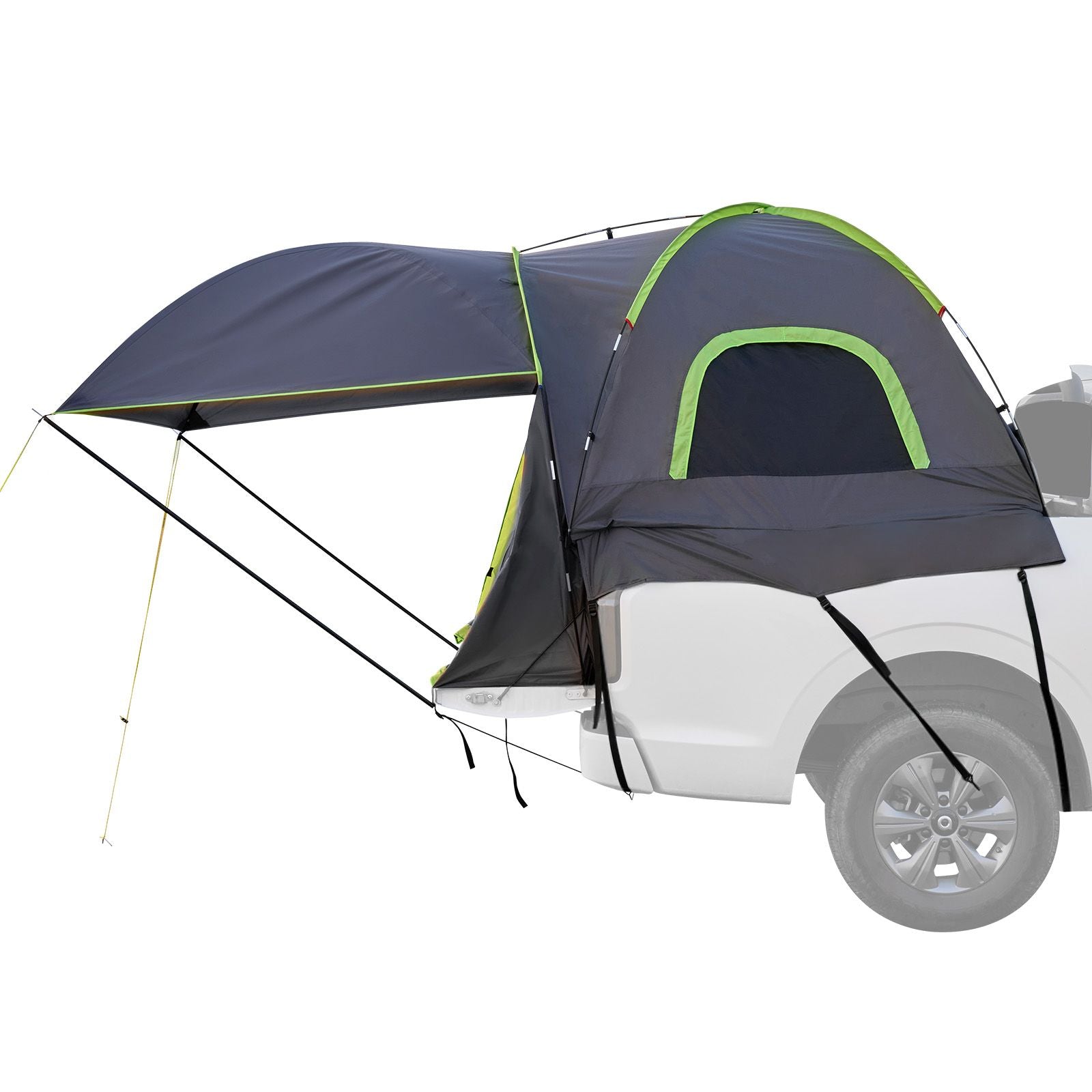 Truck Tent 8.0-8.2ft Waterproof PU2000 Truck Bed Camping Tent 2-3 Person