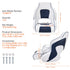 Flip Up Captain Boat Seat with Bolster Waterproof Cushion Fishing Chair