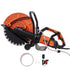 Electric Concrete Saw, 16 in, 2800 W 15 A Motor Circular Saw Cutter with Max. 6 in Adjustable Cutting Depth, Wet Disk Saw Cutter Includes Water Line, Pump and Blade, for Stone, Brick