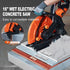 Electric Concrete Saw, 16 in, 2800 W 15 A Motor Circular Saw Cutter with Max. 6 in Adjustable Cutting Depth, Wet Disk Saw Cutter Includes Water Line, Pump and Blade, for Stone, Brick