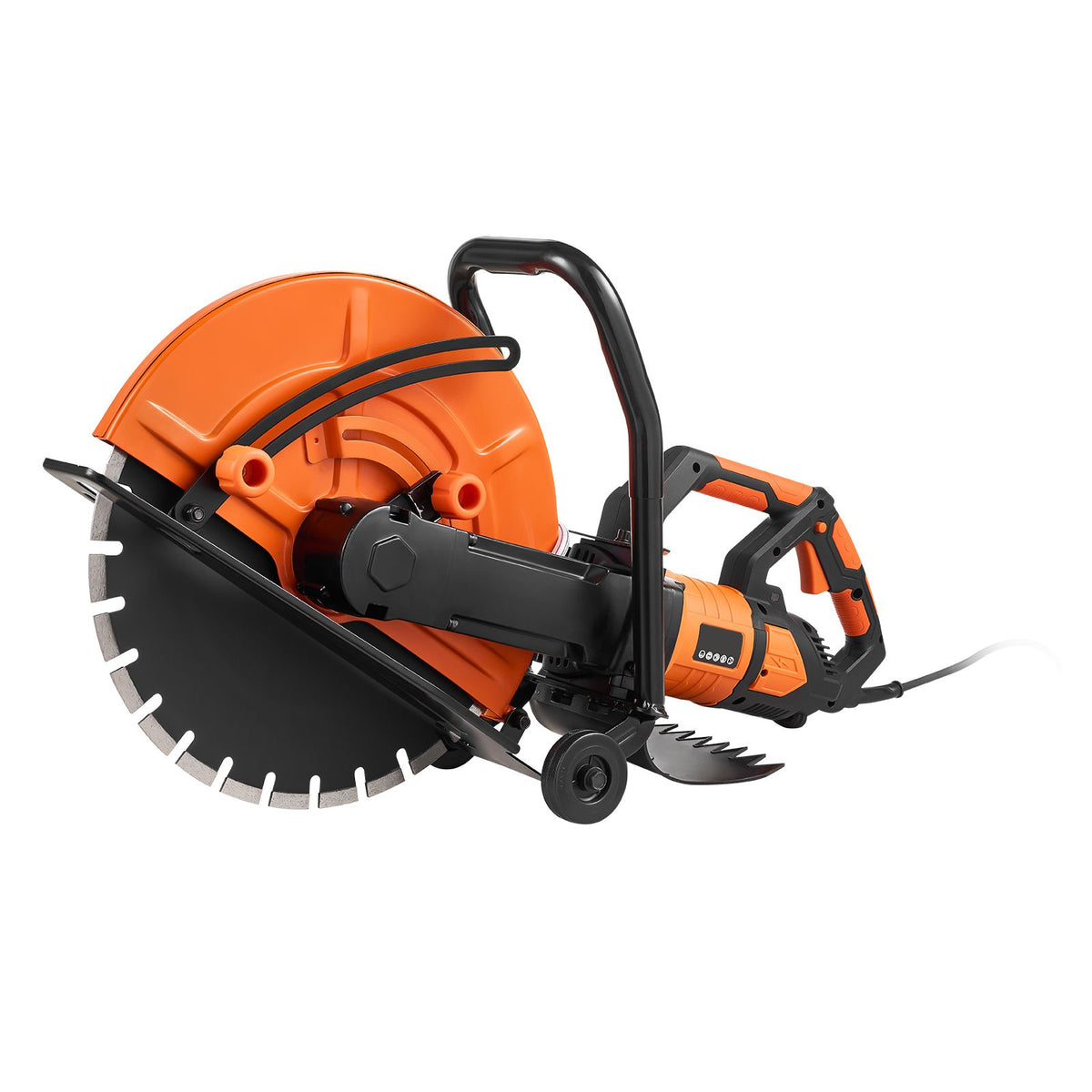 Electric Concrete Saw, 16 in, 2800 W 15 A Motor Circular Saw Cutter with Max. 6 in Adjustable Cutting Depth, Wet Disk Saw Cutter Includes Water Line, Pump and Blade, for Stone, Brick
