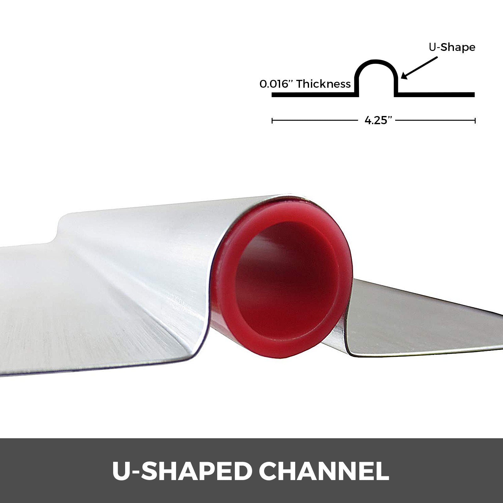 PEX Heat Transfer Plates, 200 pcs Box Radiant Heat Transfer Plates, 2ft Aluminum PEX Heat Transfer Plates, 1.27 cm Heat Transfer Plates Designed for PEX Tubing