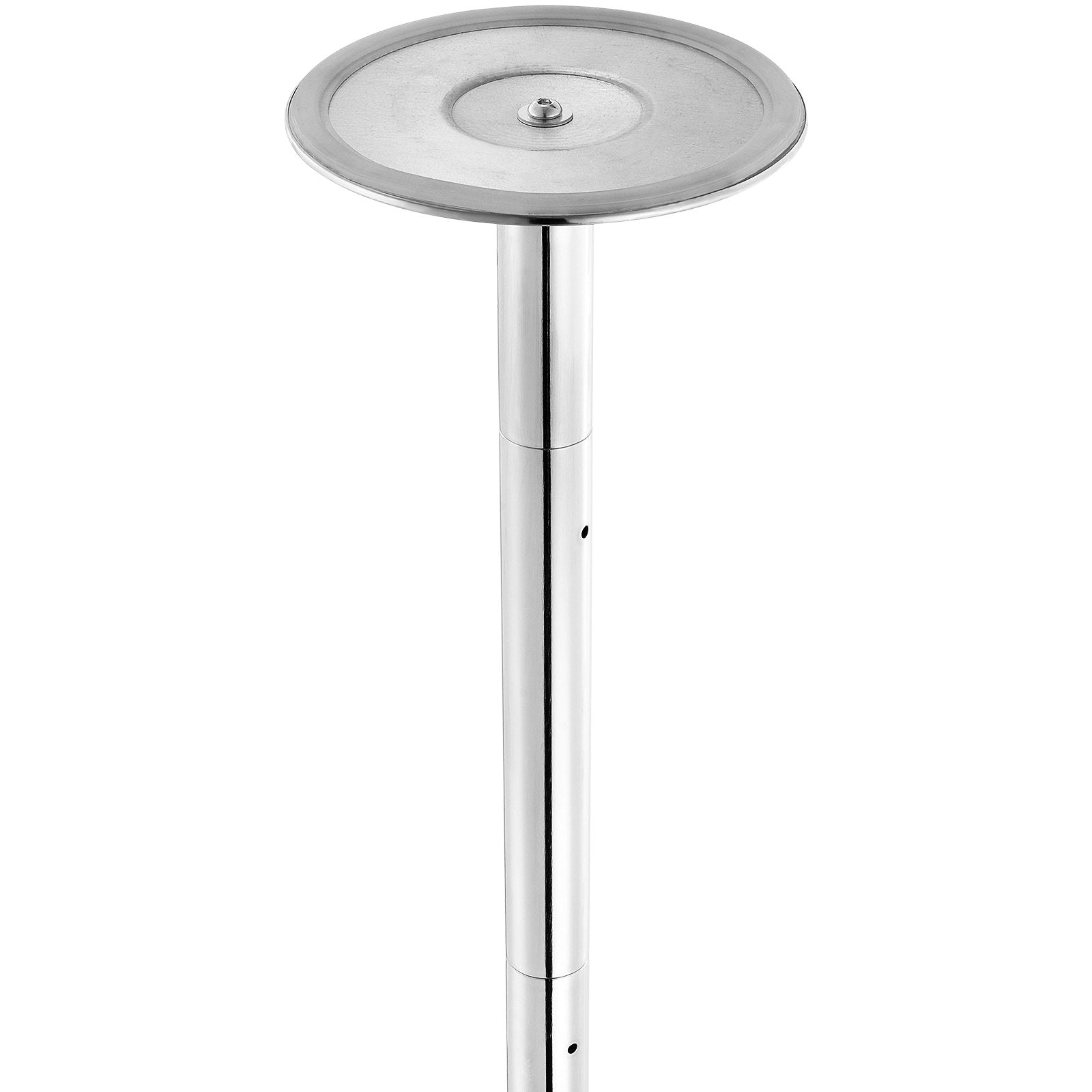 Professional Dancing Pole, Spinning Static Dancing Pole Kit, Portable Removable Pole, 45mm Heavy-Duty Stainless Steel Pole, Height Adjustable Fitness Pole, for Exercise Home Club Gym, Silver