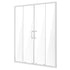 Semi-frameless Double Sliding Shower Door SGCC Tempered Glass 1/4" Chrome