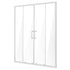 Semi-frameless Double Sliding Shower Door SGCC Tempered Glass 1/4" Chrome