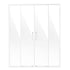 Semi-frameless Double Sliding Shower Door SGCC Tempered Glass 1/4" Chrome