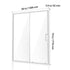 Semi-frameless Shower Door 57.7-59" x 70" SGCC Tempered Glass 1/4" Chrome