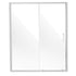 Semi-frameless Shower Door 57.7-59" x 70" SGCC Tempered Glass 1/4" Chrome