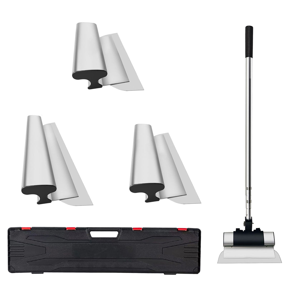 Drywall Skimming Blade Set 10 16 24 Inch with Extension Handle