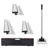 Drywall Skimming Blade Set 10 16 24 Inch with Extension Handle