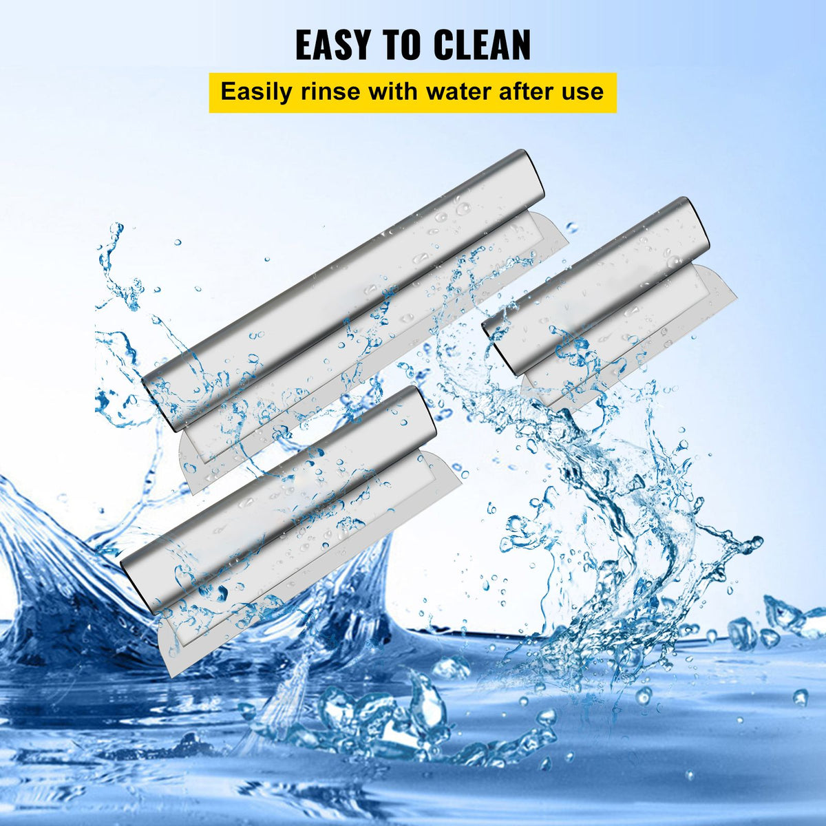 Drywall Skimming Blade Set 10 16 24 Inch with Extension Handle