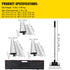 Drywall Skimming Blade Set 10 16 24 Inch with Extension Handle