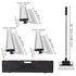 Drywall Skimming Blade Set 10 16 24 Inch with Extension Handle
