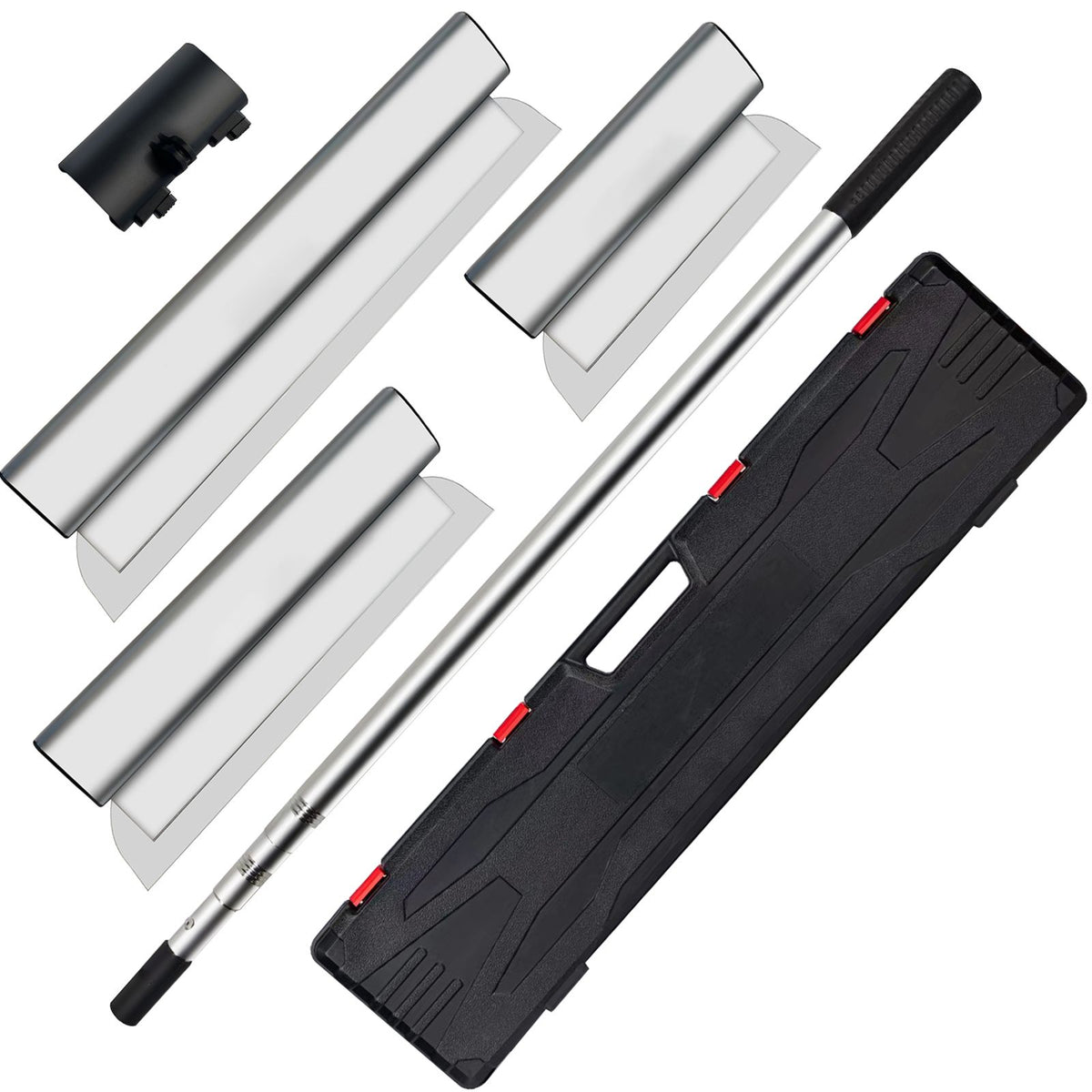 Drywall Skimming Blade Set 10 16 24 Inch with Extension Handle