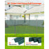 Chain Link Fence Privacy Slats 4FT HDPE Bottom Locking Green 10FT Coverage