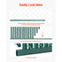 Chain Link Fence Privacy Slats 4FT HDPE Bottom Locking Green 10FT Coverage