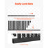 6ft Chain Link Fence Privacy Slats HDPE Bottom Locking Black 82 Pack