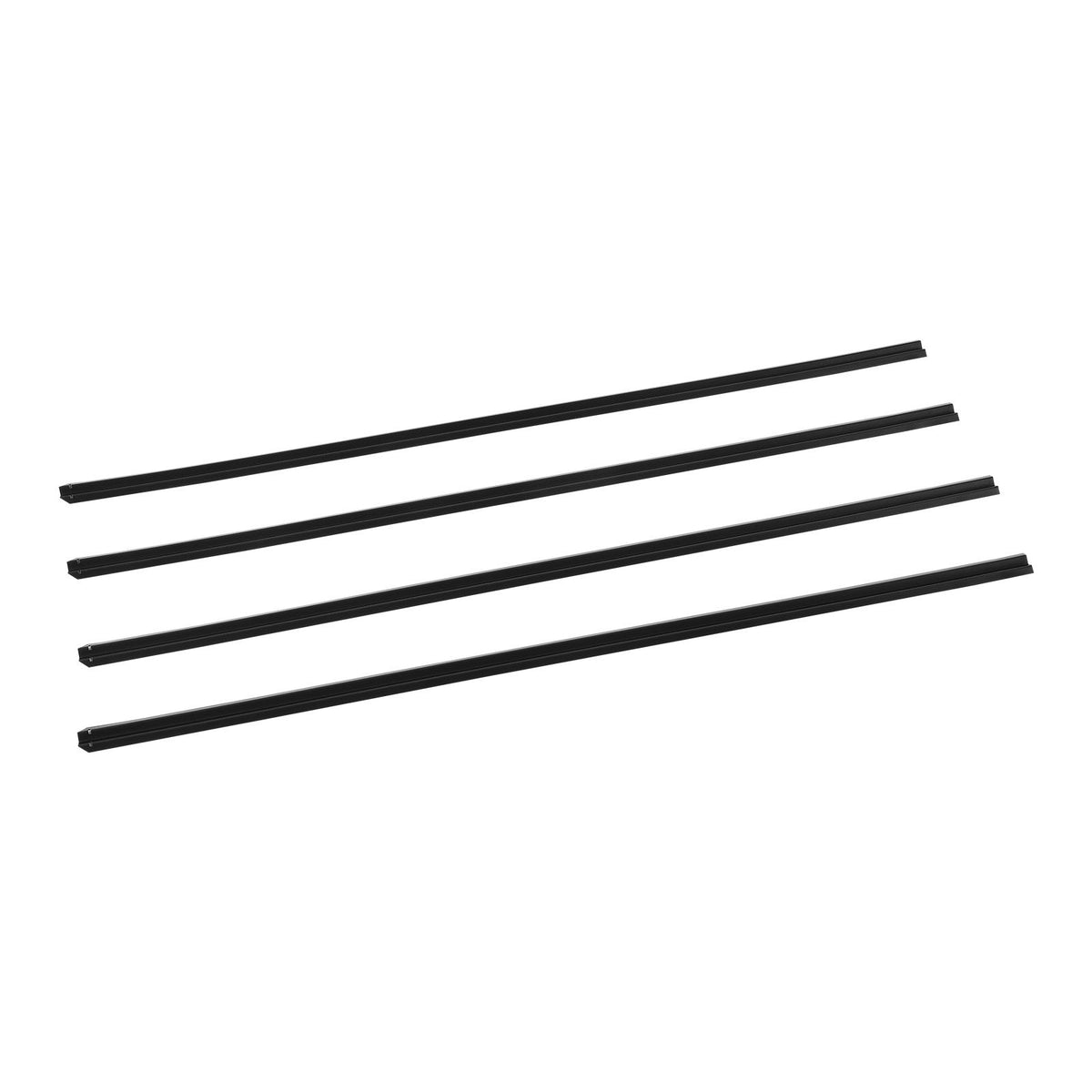 6ft Chain Link Fence Privacy Slats HDPE Bottom Locking Black 82 Pack