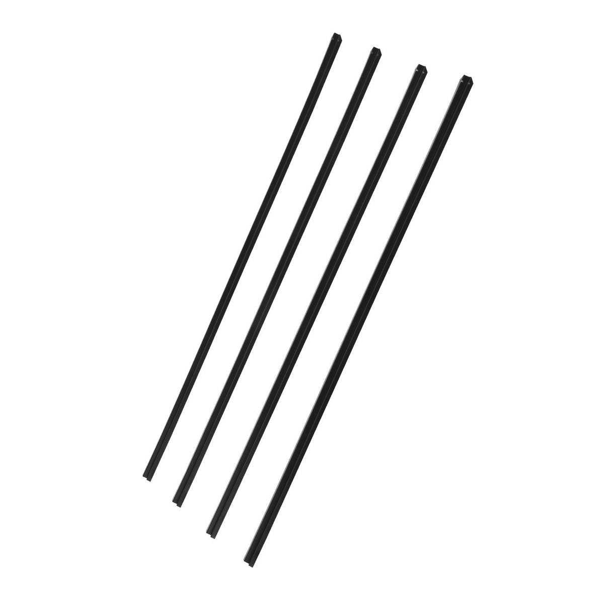 6ft Chain Link Fence Privacy Slats HDPE Bottom Locking Black 82 Pack