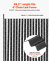 Bottom Locking Privacy Slats, Single-Wall Vertical Bottom-Locking Slats for Chain-Link Fence, High-Density HDPE Chain Link Slats Ideally Fit 1.8 m High Fence for Garden Farm Sports Field(Black)