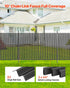 Bottom Locking Privacy Slats, Single-Wall Vertical Bottom-Locking Slats for Chain-Link Fence, High-Density HDPE Chain Link Slats Ideally Fit 1.8 m High Fence for Garden Farm Sports Field(Black)