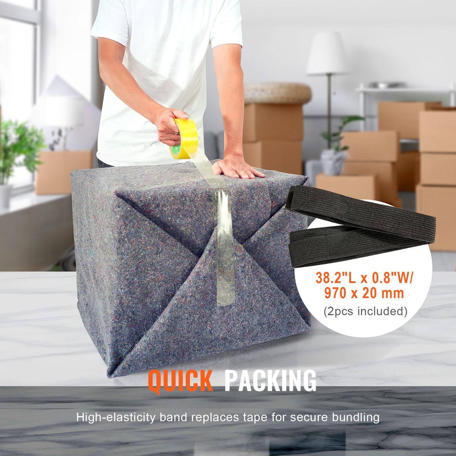 Moving Blankets, 1829 x 1372 mm, 12 kg/dz Weight, 12 Pack, Professional Recycled Cotton Packing Blanket, Large Heavy Duty Shipping Mover Pads Perfect for Protecting Furniture, Floors, Appliances