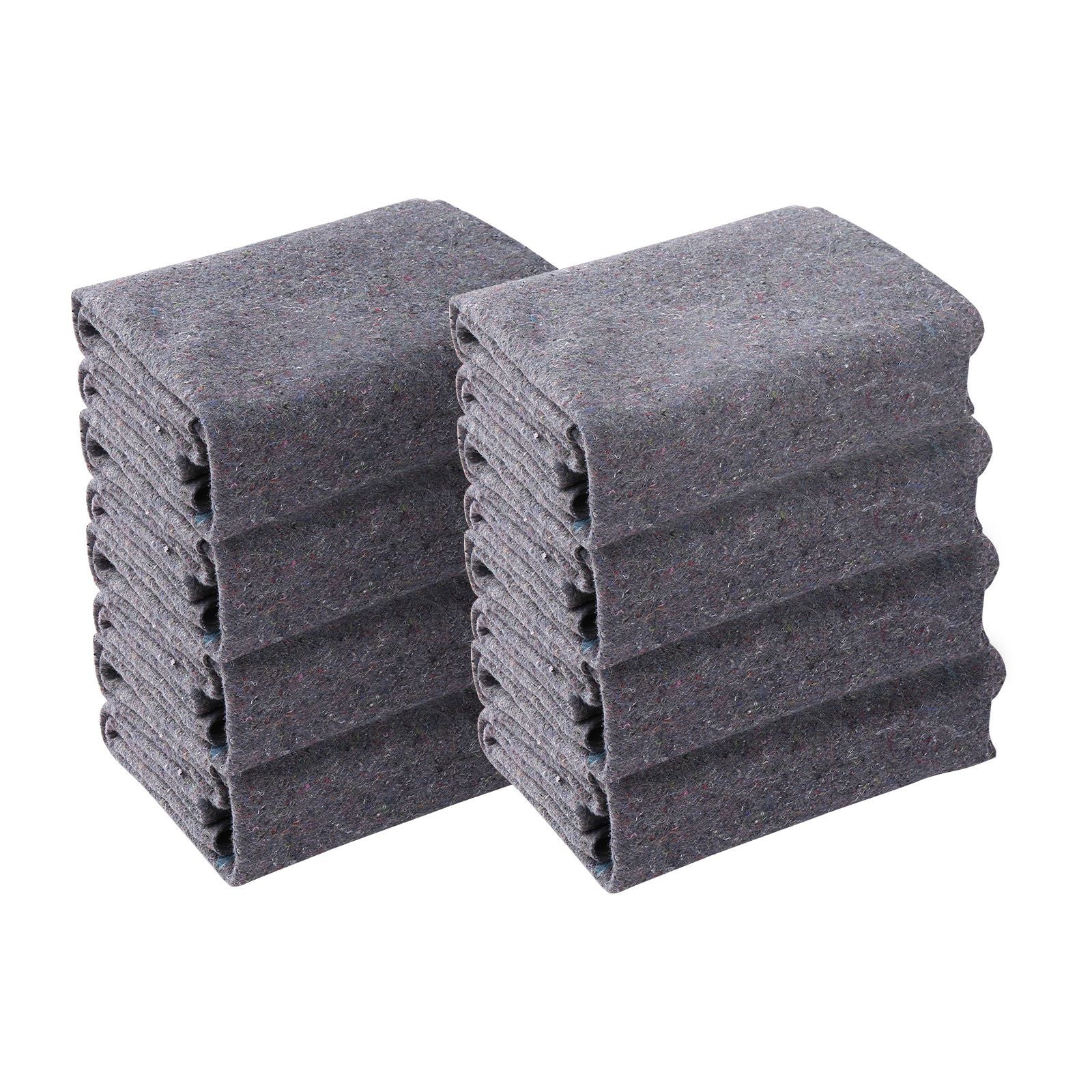 Moving Blankets, 1829 x 1372 mm, 12 kg/dz Weight, 12 Pack, Professional Recycled Cotton Packing Blanket, Large Heavy Duty Shipping Mover Pads Perfect for Protecting Furniture, Floors, Appliances