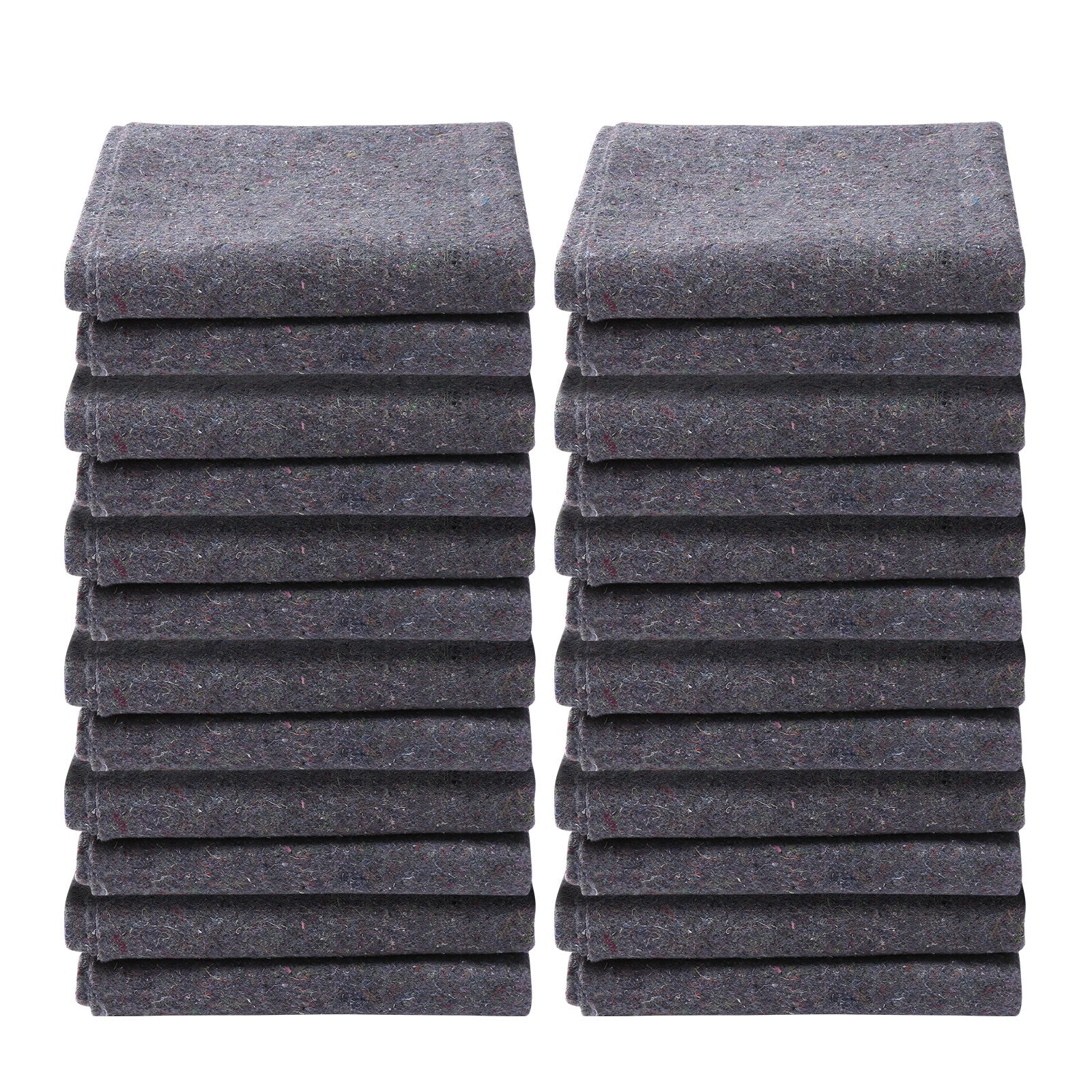 Moving Blankets, 1829 x 1372 mm, 12 kg/dz Weight, 12 Pack, Professional Recycled Cotton Packing Blanket, Large Heavy Duty Shipping Mover Pads Perfect for Protecting Furniture, Floors, Appliances