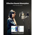 Sound Dampening Blankets, Soundproof Curtains with 2032 x 1219 mm, Soundproof Blanket with Grommets, Studio Grommeted Blanket, for Window, Door, Light Blocker, Music Recording, Black