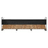 Firewood Rack with Waterproof Cover, 383 x 36 x 117 cm Outdoor Firewood Holder, 660lb Weight Capacity, 1/2 Cord Log Holder, Half-Covered, Powder-coated Wood Storage Rack for Fireplace Deck