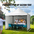 Pop Up Canopy Tent Outdoor Gazebo Tent 10x10FT with Sidewalls & Bag White