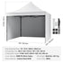 Pop Up Canopy Tent Outdoor Gazebo Tent 10x10FT with Sidewalls & Bag White