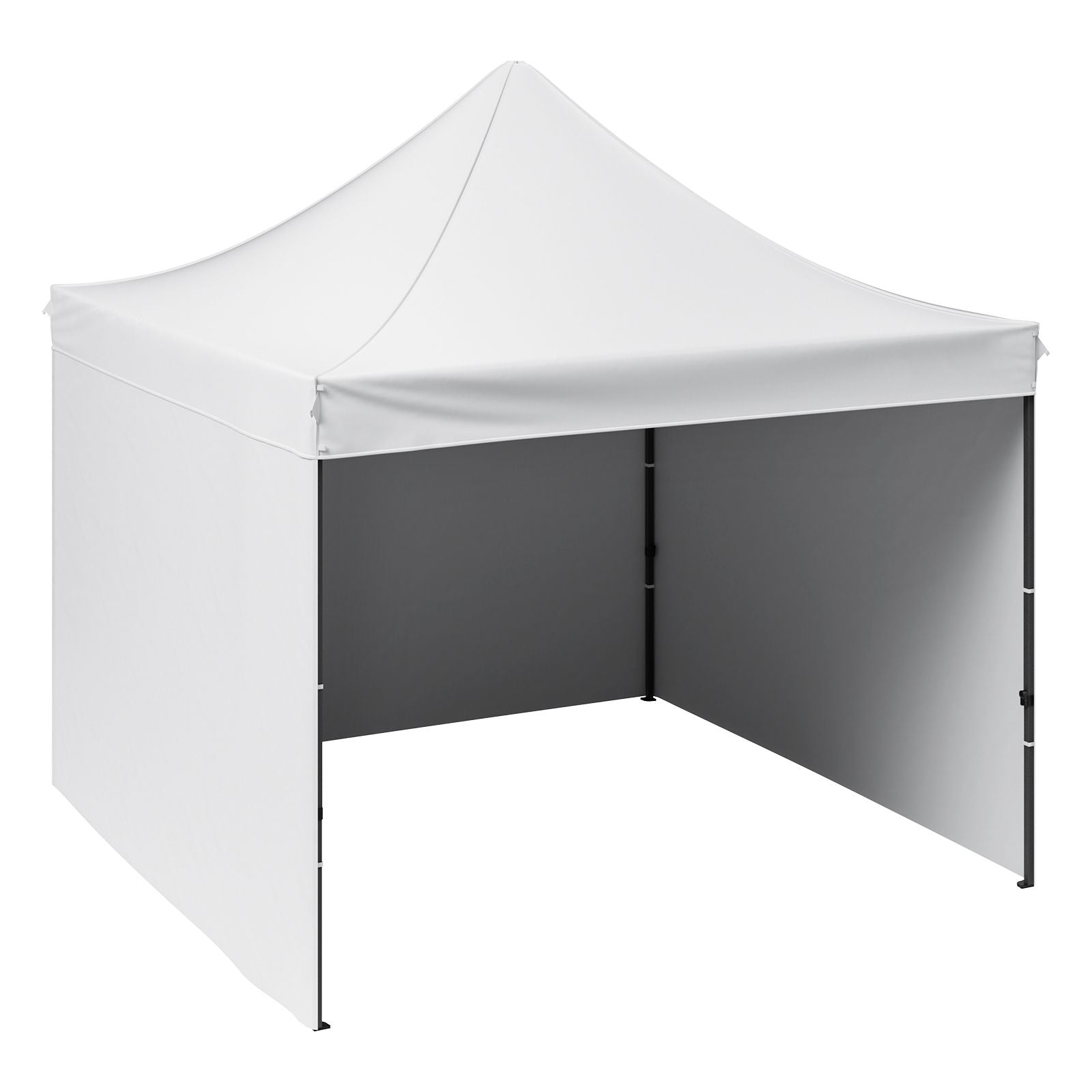 Pop Up Canopy Tent Outdoor Gazebo Tent 10x10FT with Sidewalls & Bag White