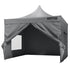 304.8 x 304.8 cm Pop up Canopy with Removable Sidewalls, Instant Canopies Portable Gazebo & Wheeled Bag, UV Resistant Waterproof, Enclosed Canopy Tent for Outdoor Events, Patio, Backyard, Party