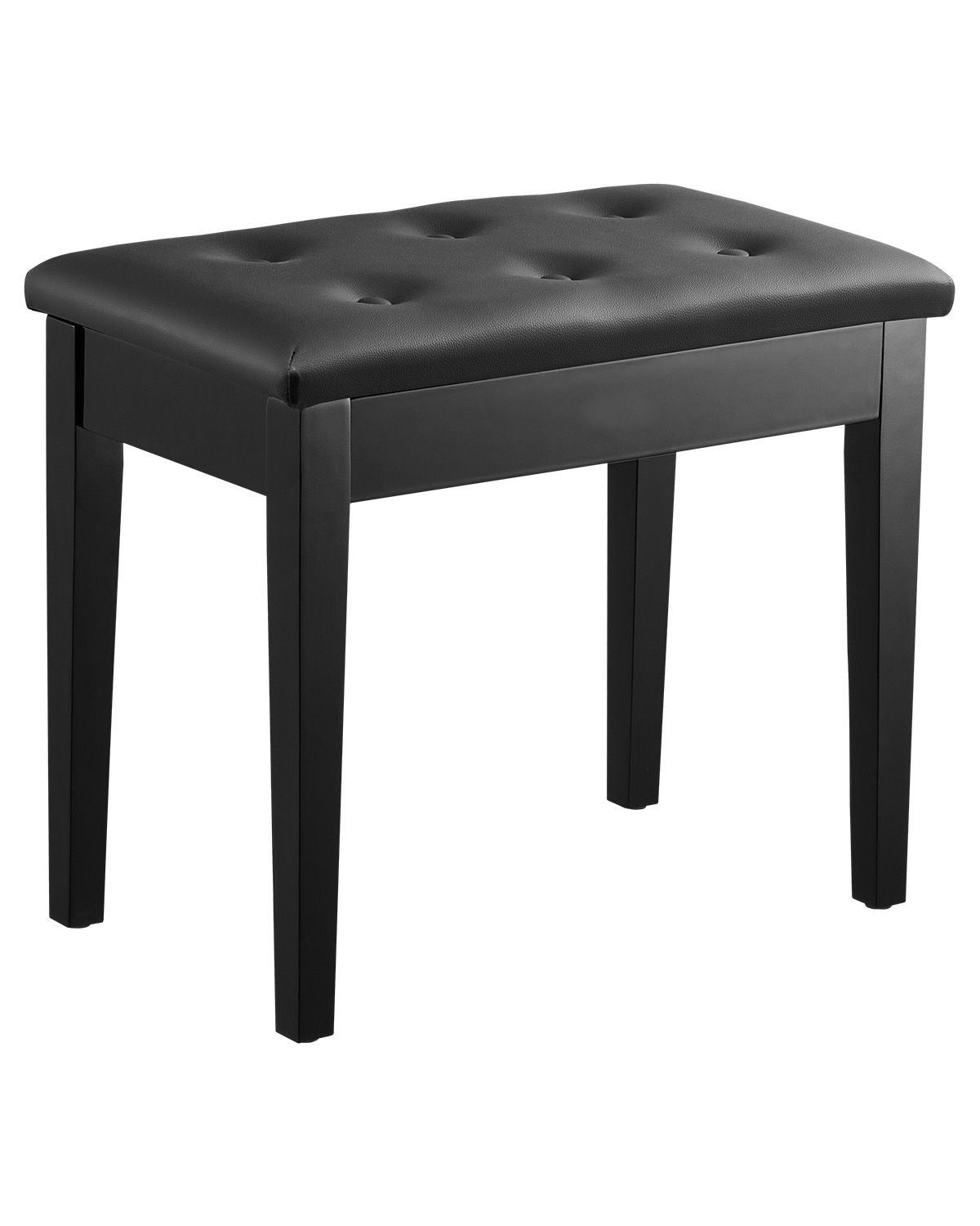 Piano Bench Stool with Storage Compartment Padded Keyboard Seat Wooden Chair