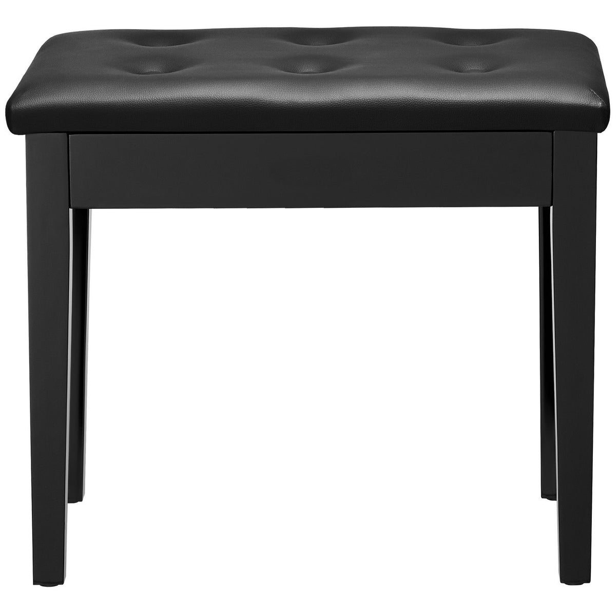 Piano Bench Stool with Storage Compartment Padded Keyboard Seat Wooden Chair