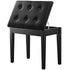 Piano Bench Stool with Storage Compartment Padded Keyboard Seat Wooden Chair