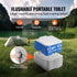 Portable Toilet for Camping, Porta Potty with Carry Bag, 5.3 Gal Waste Tank & 3.2 Gal Flush Tank, Push-Button Pressurized Flush Commode, Leak-proof and Odourless Travel Toilet for Camping Car