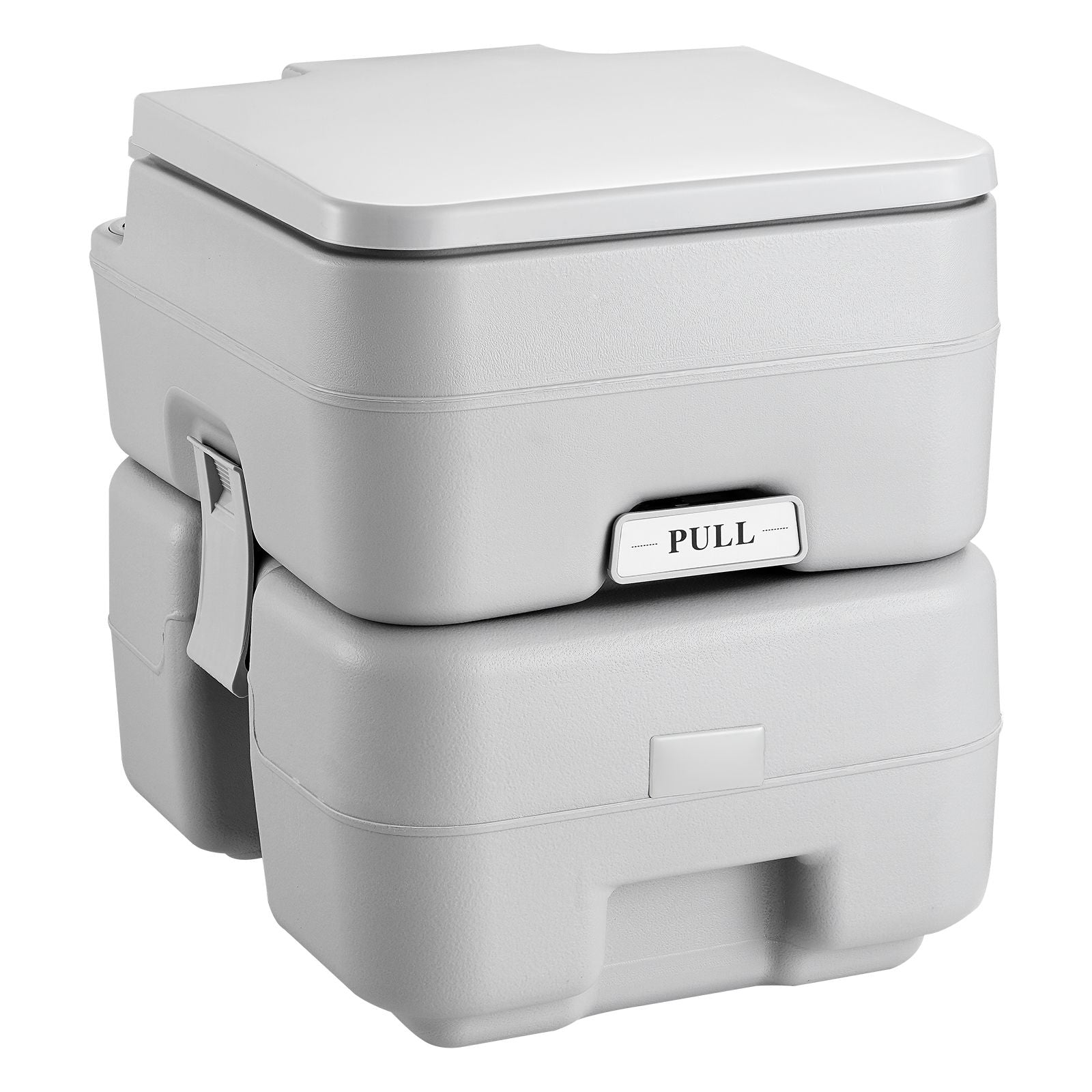 Portable Toilet for Camping, Porta Potty with Carry Bag, 5.3 Gal Waste Tank & 3.2 Gal Flush Tank, Push-Button Pressurized Flush Commode, Leak-proof and Odourless Travel Toilet for Camping Car