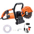 Electric Concrete Saw, 7 in Circular Saw Cutter, 2000 W High Power with Max. 2.5 in Cutting Depth, Wet/Dry Disk Saw Cutter Includes Water Line, Pump and Blade, for Stone, Brick