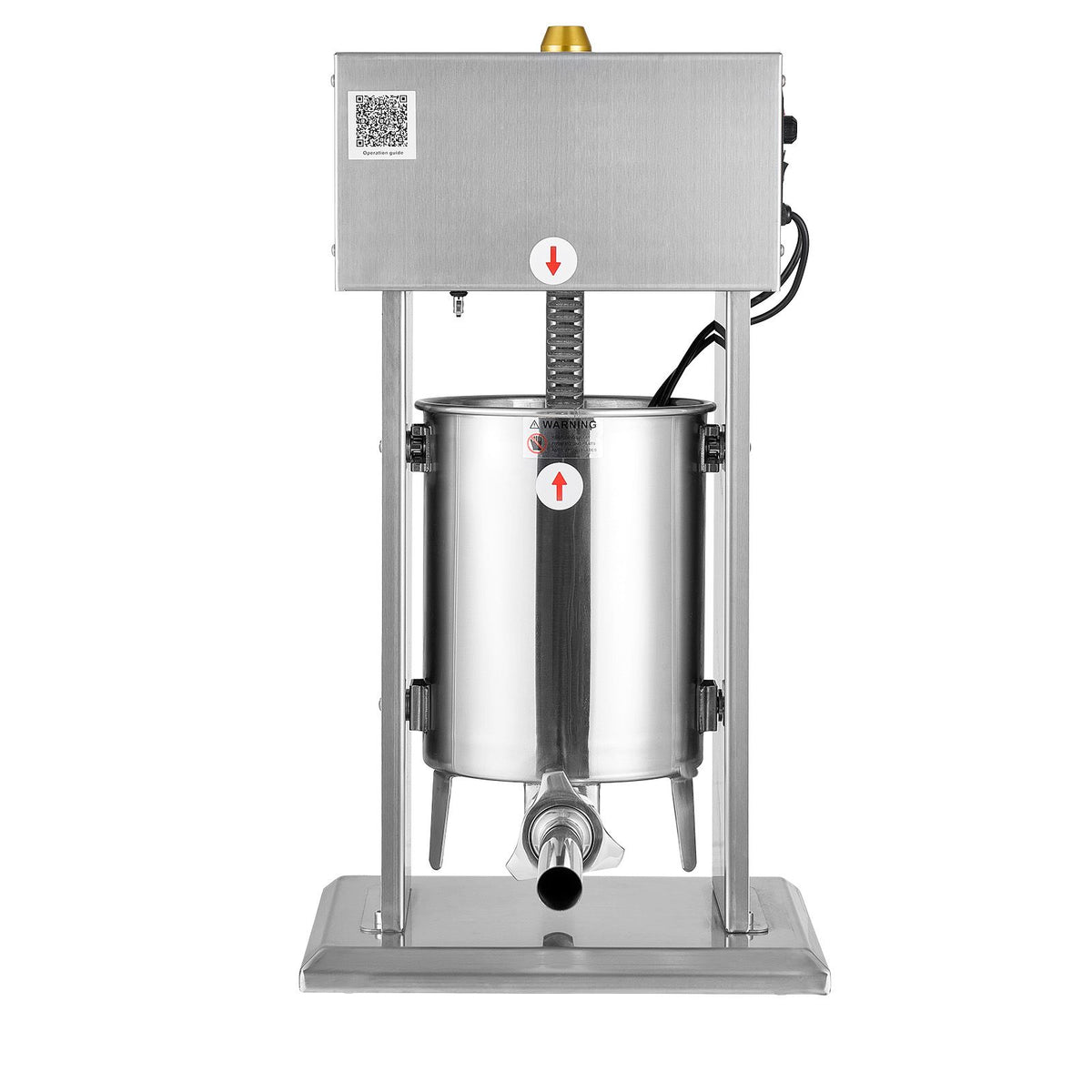 10L Electric Sausage Stuffer Stainless Steel Meat Filler 4 Tubes
