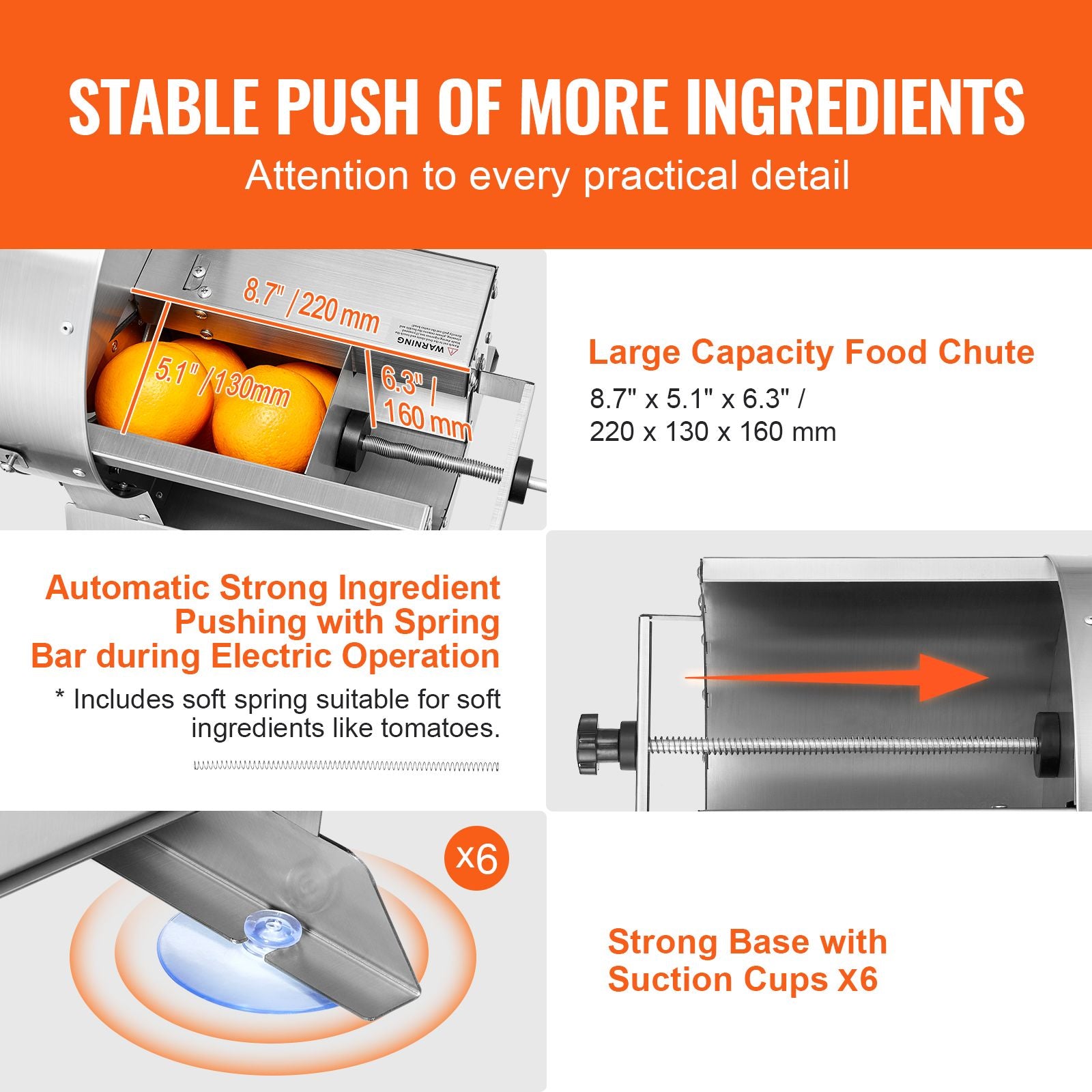 Electric Vegetable Slicer Machine Stainless Steel Adjustable Thickness Cutter 12mm