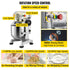 Commercial Stand Mixer, 850W Heavy Duty Electric Food Mixer, 15Qt Stainless Steel Bowl with 3 Speeds Adjustable 113/184/341 RPM, Dough Hook Whisk Beater Included, Perfect for Bakery Pizzeria