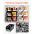 12 Pack Stackable Storage Bins Plastic Organizer Containers Black Clear