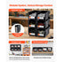 12 Pack Stackable Storage Bins Plastic Organizer Containers Black Clear