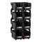 Plastic Stackable Storage Bins, 27.6 x 14 x 13 cm (8 Pack), Plastic Containers for Organizing and Storage Bins for Closet, Garage, Small Parts, Office Supplies and Other Accessories, Black