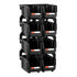 Plastic Stackable Storage Bins, 27.6 x 14 x 13 cm (8 Pack), Plastic Containers for Organizing and Storage Bins for Closet, Garage, Small Parts, Office Supplies and Other Accessories, Black