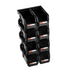 Plastic Stackable Storage Bins, 27.6 x 14 x 13 cm (8 Pack), Plastic Containers for Organizing and Storage Bins for Closet, Garage, Small Parts, Office Supplies and Other Accessories, Black