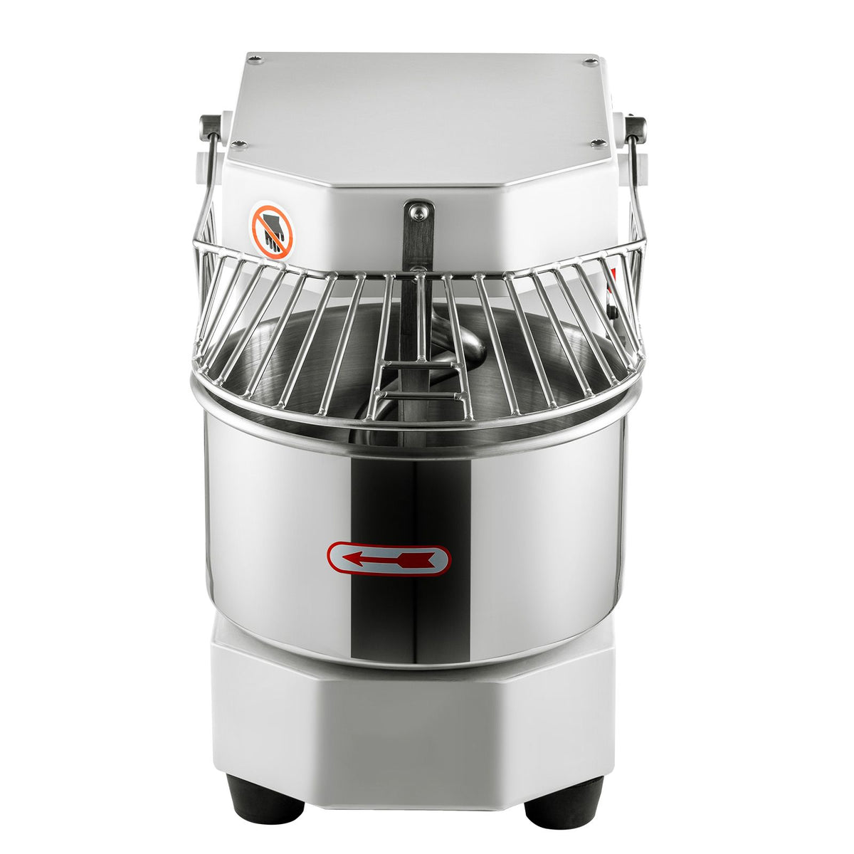 Commercial Dough Food Mixer, 8L Large Capacity Stainless Steel Mixer with Bowel, Hook, Shield, Reset Button, 450W Tilt-Head Kitchen Dough Mixers for Cake, Cream, Egg Fluid, Fillings